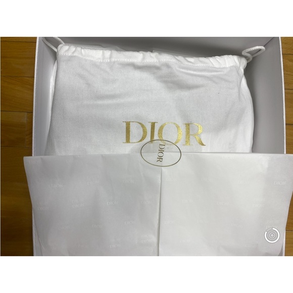 Blue Dior Oblique Jacquard saddle pouch - Picture 3 of 5